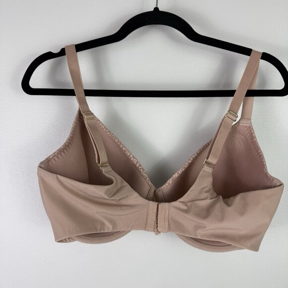 Natori 36DDD Beige Lace Underwire Bra Full Coverage Smooth T-Shirt Everyday Fit - Picture 4 of 5